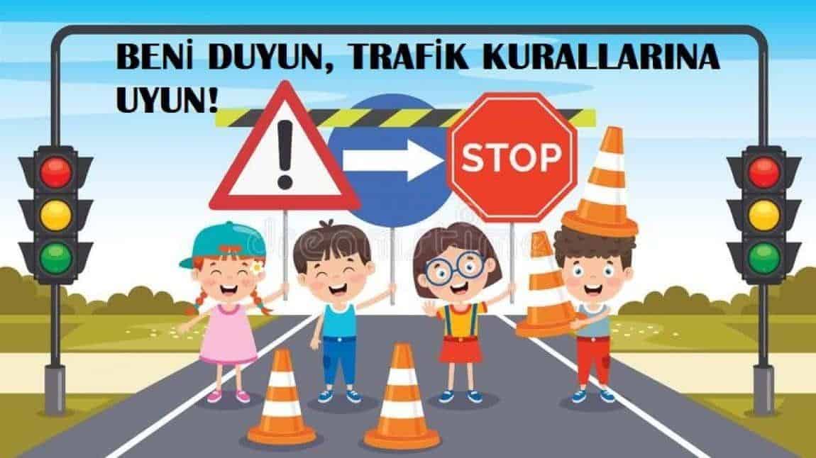 İLÇE EMNİYET MÜDÜRLÜĞÜ TRAFİK ŞUBESİ POLİSLERİ OKULUMUZU ZİYARET ETTİ.